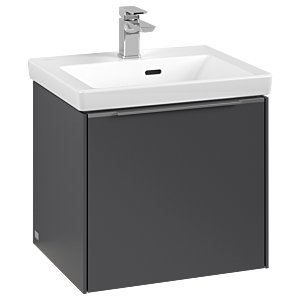 Villeroy and Boch Subway 3.0 vanity unit C580L0VR 47.3x42.9x40.75cm, with LED / handle aluminum glossy, graphite