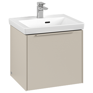 Villeroy and Boch Subway 3.0 vanity unit C580L2VN 47.3x42.9x40.75cm, with LED / handle monochrome, cashmere gray