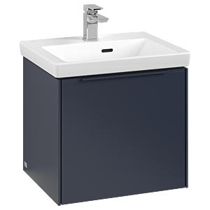 Subway 3.0 Villeroy et Boch vasque C580L2VQ 47,3x42,9x40,75cm, avec LED / poignée monochrome, bleu marine