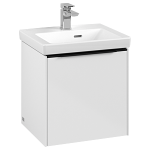 Villeroy and Boch Subway 3.0 vanity unit C58101VE 42.3x42.9x37.75cm, hinge left / handle Volcano black, brilliant white