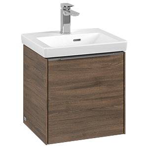 Villeroy und Boch Subway 3.0 Waschtisch-Unterschrank C58200VH 42,3x42,9x37,75cm, Schanier rechts/Griff Aluminium glänzend, arizona oak