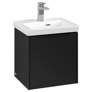 Villeroy and Boch Subway 3.0 vanity unit C58201VL 42.3x42.9x37.75cm, hinge right / handle Volcano black, volcano black