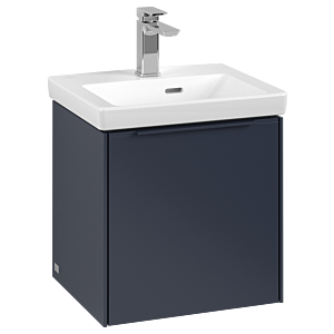 Villeroy und Boch Subway 3.0 Waschtisch-Unterschrank C58202VQ 42,3x42,9x37,75cm, Schanier rechts/Griff monochrom, marine blue