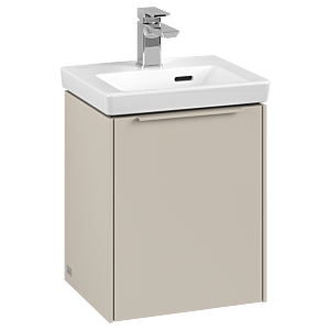 Subway 3.0 Villeroy et Boch vasque C58302VN 35,1x42,9x30,9cm, charnière gauche / poignée monochrome, gris cachemire