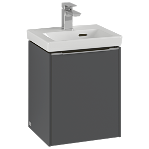 Villeroy and Boch Subway 3.0 vanity unit C58302VR 35.1x42.9x30.9cm, hinge left / handle monochrome, graphite