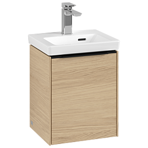 Villeroy und Boch Subway 3.0 Waschtisch-Unterschrank C58401VJ 35,1x42,9x30,9cm, Schanier rechts/Griff Volcano black, nordic oak