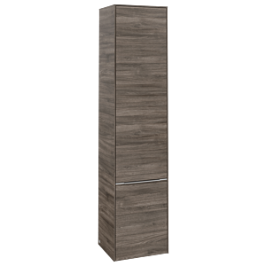 Villeroy und Boch Subway 3.0 Hochschrank C58600RK 40x171x36,2cm, Schanier links/Griff Aluminium glänzend, stone oak