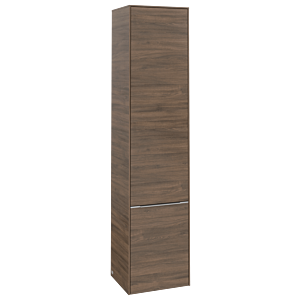 Villeroy und Boch Subway 3.0 Hochschrank C58600VH 40x171x36,2cm, Schanier links/Griff Aluminium glänzend, arizona oak