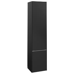 Villeroy and Boch Subway 3.0 cabinet C58600VL 40x171x36.2cm, hinge left / handle aluminum glossy, volcano black