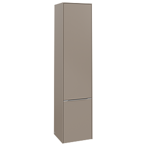 Villeroy et Boch Subway 3.0 C58600VM 40x171x36,2cm, charnière gauche / poignée aluminium brillant, taupe