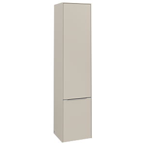 Villeroy and Boch Subway 3.0 cabinet C58600VN 40x171x36.2cm, hinge left / handle aluminum glossy, cashmere gray