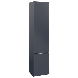 Villeroy et Boch Subway 3.0 C58600VQ 40x171x36,2cm, charnière gauche / poignée aluminium brillant, bleu marine