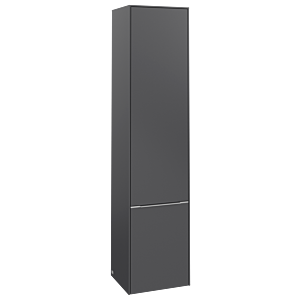 Villeroy and Boch Subway 3.0 cabinet C58600VR 40x171x36.2cm, hinge left / handle aluminum glossy, graphite