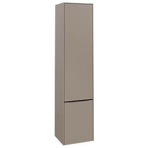 Villeroy und Boch Subway 3.0 Hochschrank C58601VM 40x171x36,2cm, Schanier links/Griff Volcano black, taupe