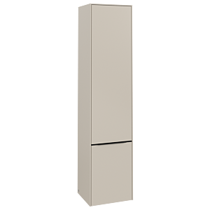 Villeroy et Boch Subway 3.0 C58601VN 40x171x36,2cm, charnière gauche / poignée noir volcan, gris cachemire