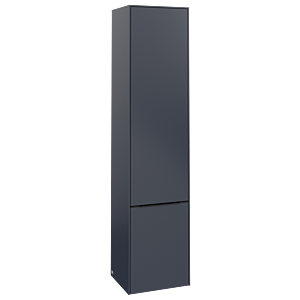 Villeroy and Boch Subway 3.0 cabinet C58601VQ 40x171x36.2cm, hinge left / handle Volcano black, marine blue