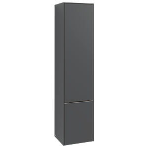 Villeroy et Boch Subway 3.0 C58602VR 40x171x36,2cm, charnière gauche / poignée monochrome, graphite