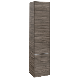 Villeroy and Boch Subway 3.0 cabinet C58700RK 40x171x36.2cm, hinge right / handle aluminum glossy, stone oak