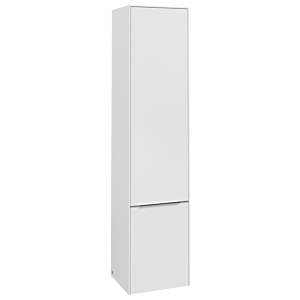 Villeroy et Boch Subway 3.0 C58700VF 40x171x36,2cm, charnière à droite / poignée aluminium brillant, blanc pur