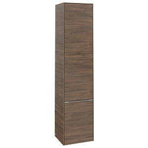 Villeroy und Boch Subway 3.0 Hochschrank C58700VH 40x171x36,2cm, Schanier rechts/Griff Aluminium glänzend, arizona oak