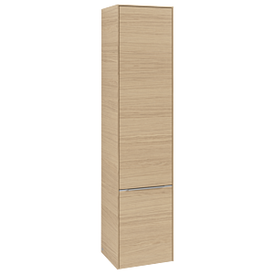 Villeroy und Boch Subway 3.0 Hochschrank C58700VJ 40x171x36,2cm, Schanier rechts/Griff Aluminium glänzend, nordic oak