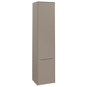 Villeroy et Boch Subway 3.0 C58700VM 40x171x36,2cm, charnière droite / poignée aluminium brillant, taupe