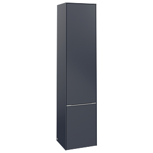 Villeroy et Boch Subway 3.0 C58700VQ 40x171x36,2cm, charnière droite / poignée aluminium brillant, bleu marine