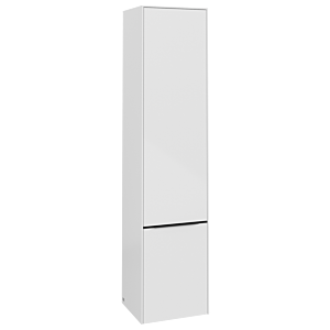 Villeroy et Boch Subway 3.0 C58701VE 40x171x36,2cm, charnière à droite / poignée noir volcan, blanc brillant