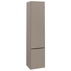 Villeroy et Boch Subway 3.0 C58701VM 40x171x36,2cm, charnière à droite / poignée Volcano black, taupe