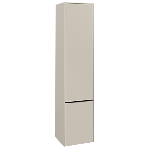 Villeroy et Boch Subway 3.0 C58701VN 40x171x36,2cm, charnière à droite / poignée noir volcan, gris cachemire