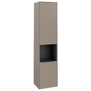 Villeroy und Boch Subway 3.0 Hochschrank C58800VM 40x171x36,2cm, Schanier links/Griff Aluminium glänzend, taupe