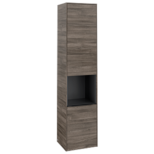 Villeroy et Boch Subway 3.0 C58801RK 40x171x36,2cm, charnière gauche / poignée Volcano noir, chêne pierre