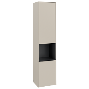 Villeroy and Boch Subway 3.0 cabinet C58801VN 40x171x36.2cm, hinge left / handle Volcano black, cashmere gray