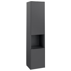 Villeroy et Boch Subway 3.0 C58801VR 40x171x36,2cm, charnière gauche / poignée noir volcan, graphite