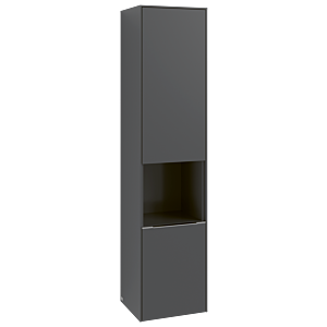 Villeroy et Boch Subway 3.0 C58802VR 40x171x36,2cm, charnière gauche / poignée monochrome, graphite