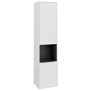 Villeroy et Boch Subway 3.0 C58900VF 40x171x36,2cm, charnière à droite / poignée aluminium brillant, blanc pur