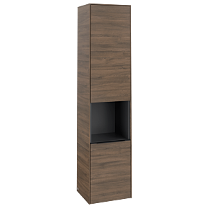 Villeroy und Boch Subway 3.0 Hochschrank C58901VH 40x171x36,2cm, Schanier rechts/Griff Volcano black, arizona oak