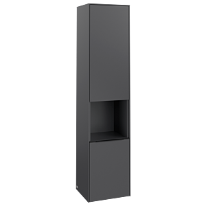 Villeroy and Boch Subway 3.0 cabinet C58901VR 40x171x36.2cm, hinge right / handle Volcano black, graphite