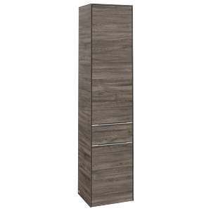 Villeroy and Boch Subway 3.0 cabinet C59000RK 40x171x36.2cm, hinge left / handle aluminum glossy, stone oak
