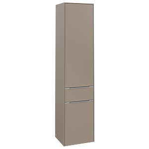 Villeroy und Boch Subway 3.0 Hochschrank C59000VM 40x171x36,2cm, Schanier links/Griff Aluminium glänzend, taupe