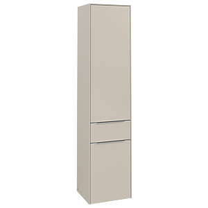 Villeroy and Boch Subway 3.0 cabinet C59000VN 40x171x36.2cm, hinge left / handle aluminum glossy, cashmere gray