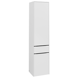 Villeroy et Boch Subway 3.0 C59001VF 40x171x36,2cm, charnière à gauche / poignée noir volcan, blanc pur