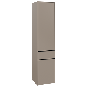 Villeroy et Boch Subway 3.0 C59001VM 40x171x36,2cm, charnière gauche / poignée Volcano black, taupe