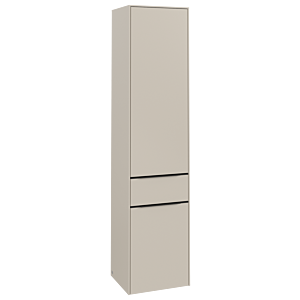 Villeroy and Boch Subway 3.0 cabinet C59001VN 40x171x36.2cm, hinge left / handle Volcano black, cashmere gray