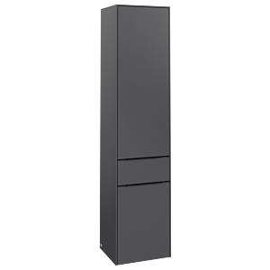 Villeroy and Boch Subway 3.0 cabinet C59001VR 40x171x36.2cm, hinge left / handle Volcano black, graphite