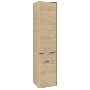 Villeroy und Boch Subway 3.0 Hochschrank C59100VJ 40x171x36,2cm, Schanier rechts/Griff Aluminium glänzend, nordic oak