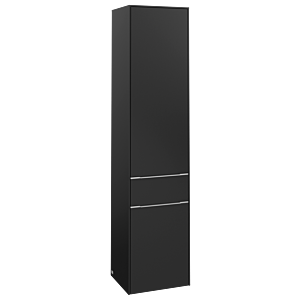 Villeroy and Boch Subway 3.0 cabinet C59100VL 40x171x36.2cm, hinge right / handle aluminum glossy, volcano black