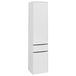 Villeroy und Boch Subway 3.0 Hochschrank C59101VF 40x171x36,2cm, Schanier rechts/Griff Volcano black, pure white