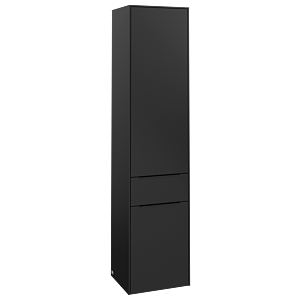 Villeroy et Boch Subway 3.0 C59101VL 40x171x36,2cm, charnière à droite / poignée noir volcan, noir volcan