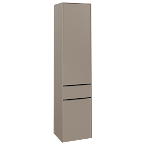 Villeroy et Boch Subway 3.0 C59101VM 40x171x36,2cm, charnière à droite / poignée Volcano black, taupe